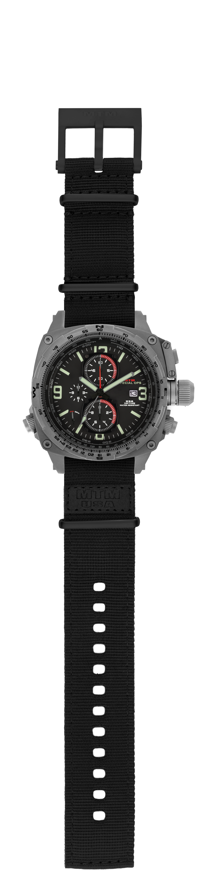 Gray Cobra 44 Black Strap Special Ops Watch Mtm Watch 0960