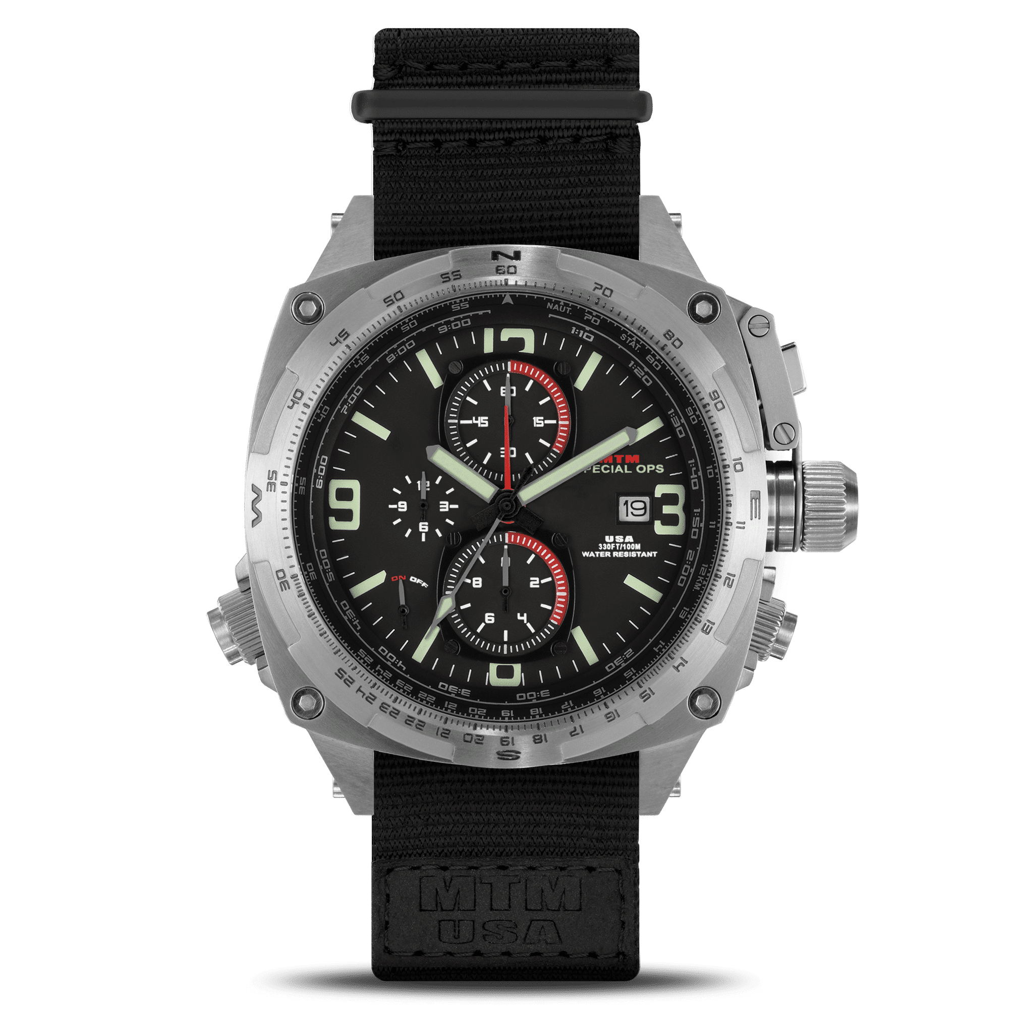 Black Silver Cobra 44 | Special Ops Watches | MTM | WATCH