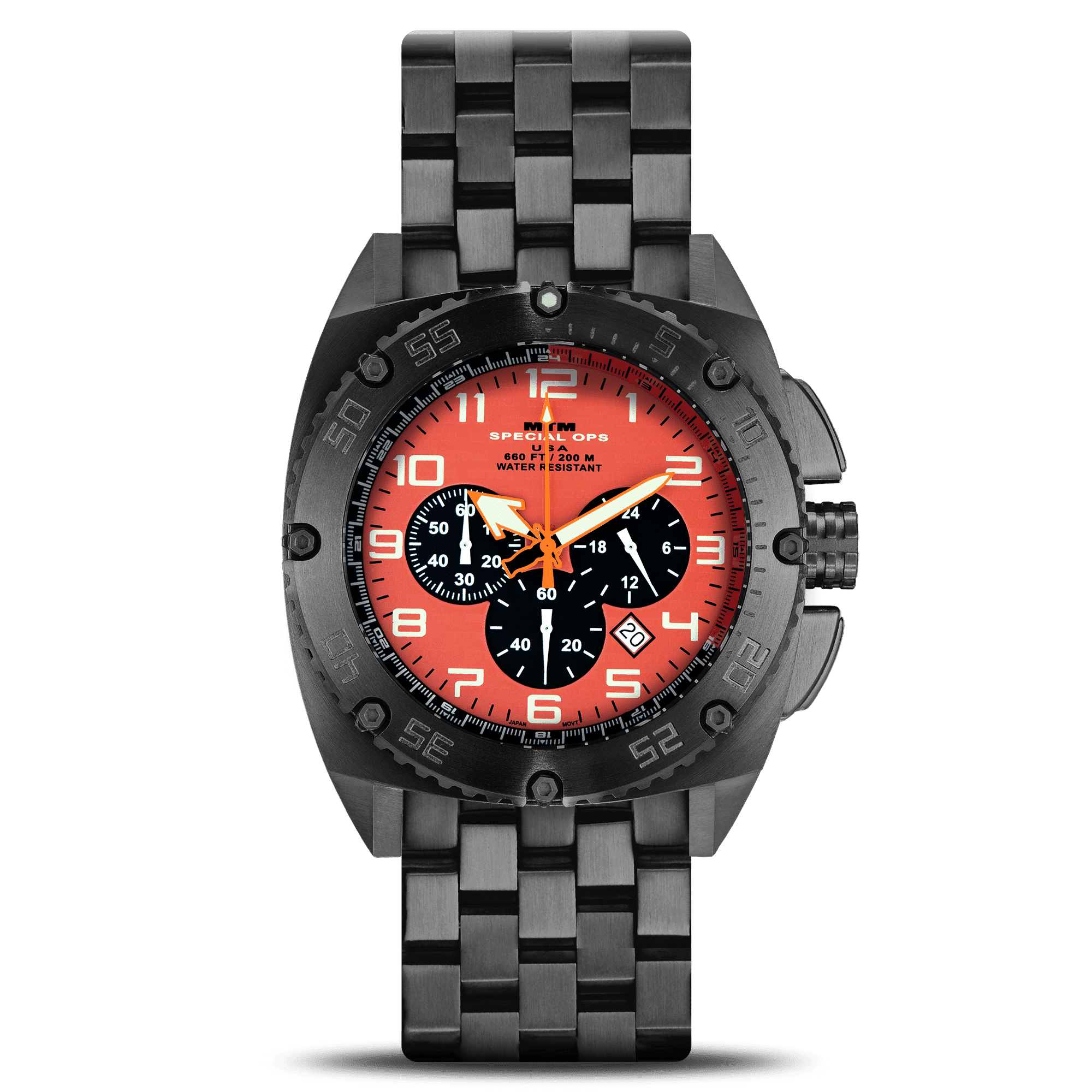 Black Orange Patriot | Special Ops Watches | MTM | WATCH